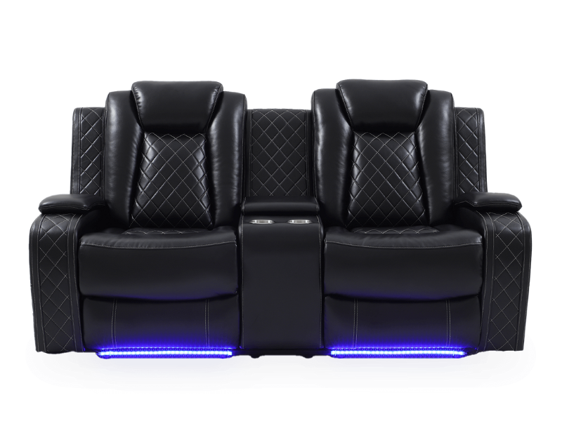 Love Seat Reclinable Emmet Negro