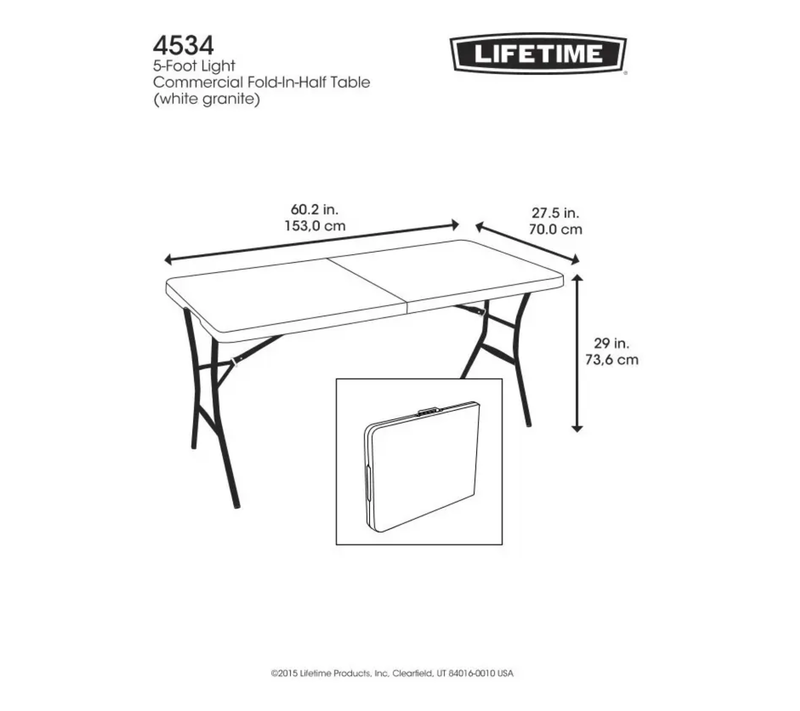 Mesa Plegable Lifetime 4534