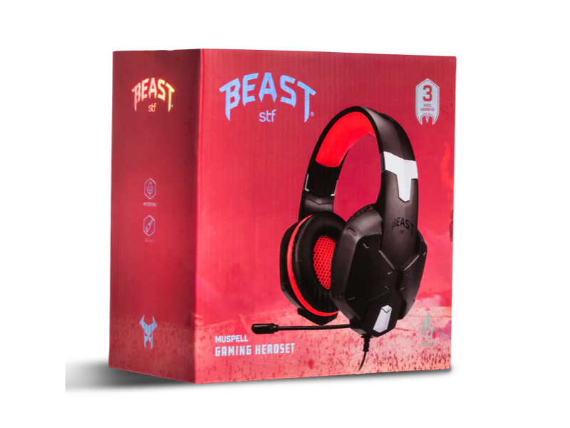Audifonos STF Beast STG-H32288 Rojo