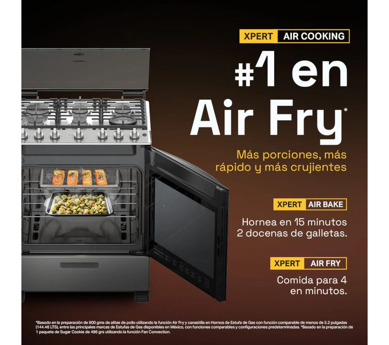Estufa Whirlpool WFR7250S 30" Air Fry