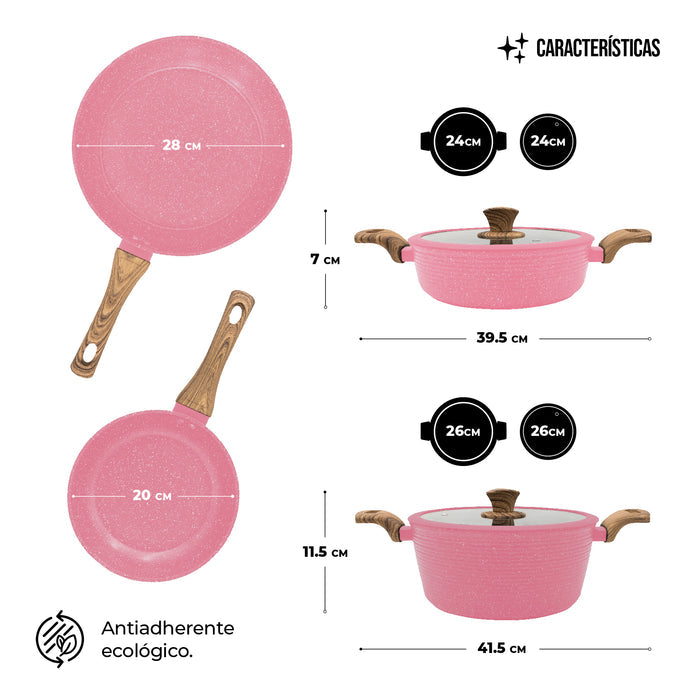 Bateria Queen Sense Marmol Love Cook