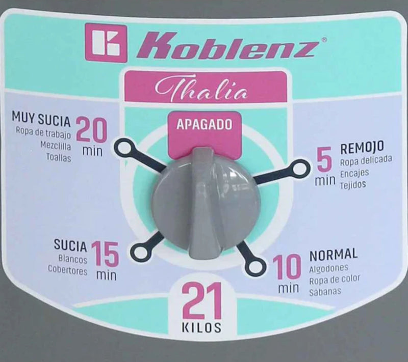 Lavadora Koblenz Thalia LRKF-21P 21Kg
