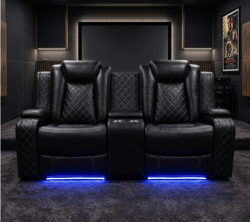Love Seat Reclinable Emmet Negro