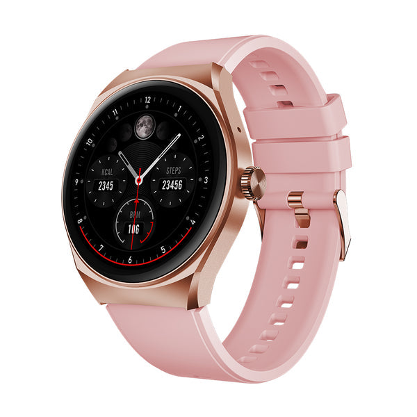 Smartwatch reloj inteligente STF Kronos Trek Resistencia al agua IP67 Rosa
