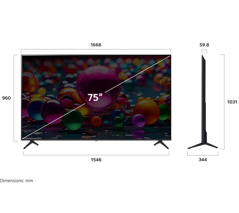 Pantalla Lg 75UA8055PSA 75P