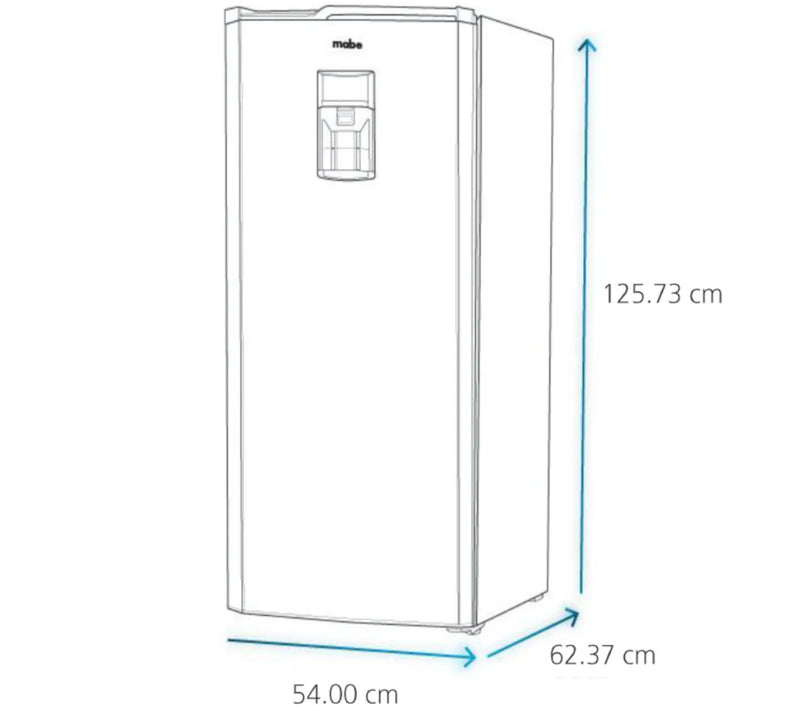 Refrigerador Mabe RMA210PYMRM0 8p³ una puerta