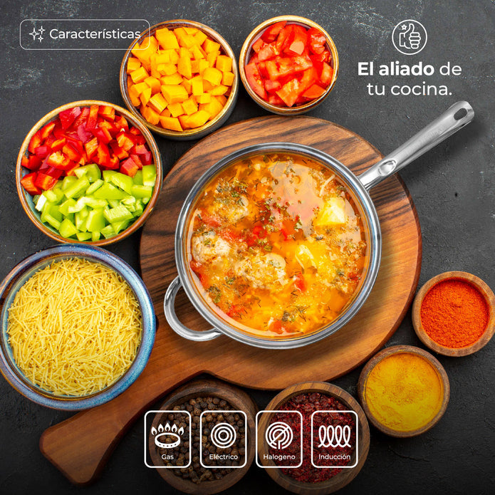 Bateria Queen sense 12 piezas Inox