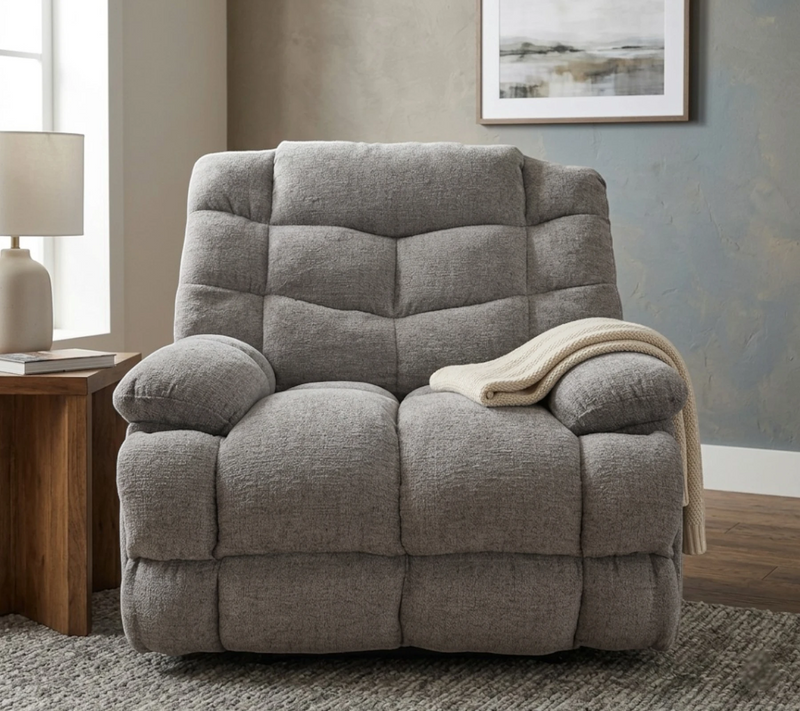 Sillón Reclinable Henry Gris Eléctrico