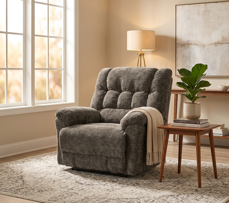 Sillón Reclinable Malik PWR Café