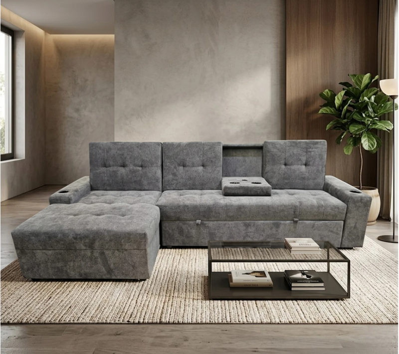 Sofa Cama Terra Gris C/Chaise