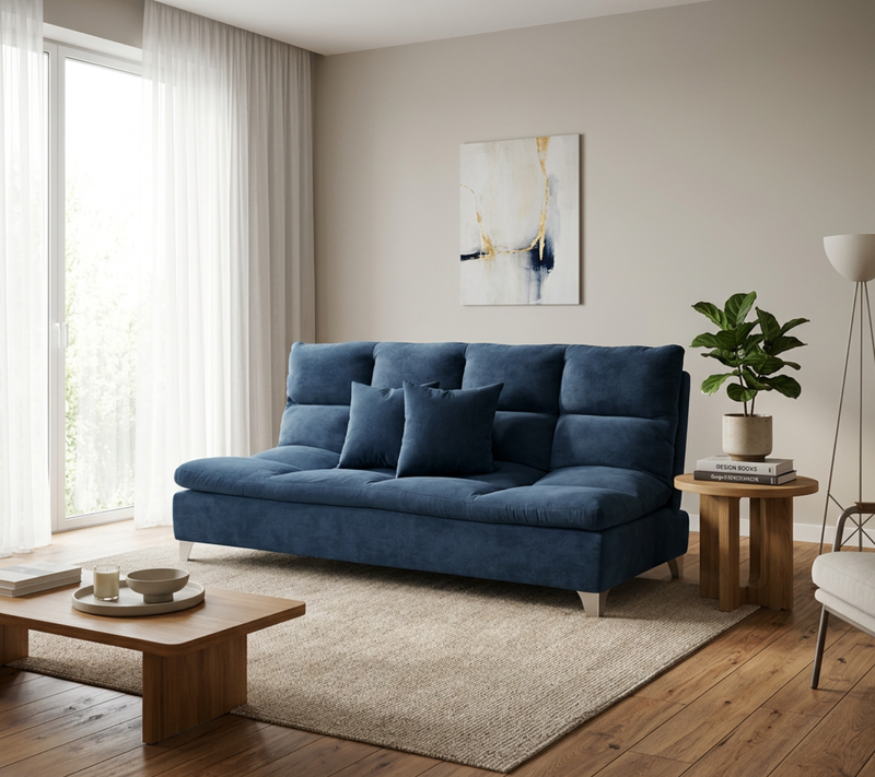 Sofa Cama Brian Azul