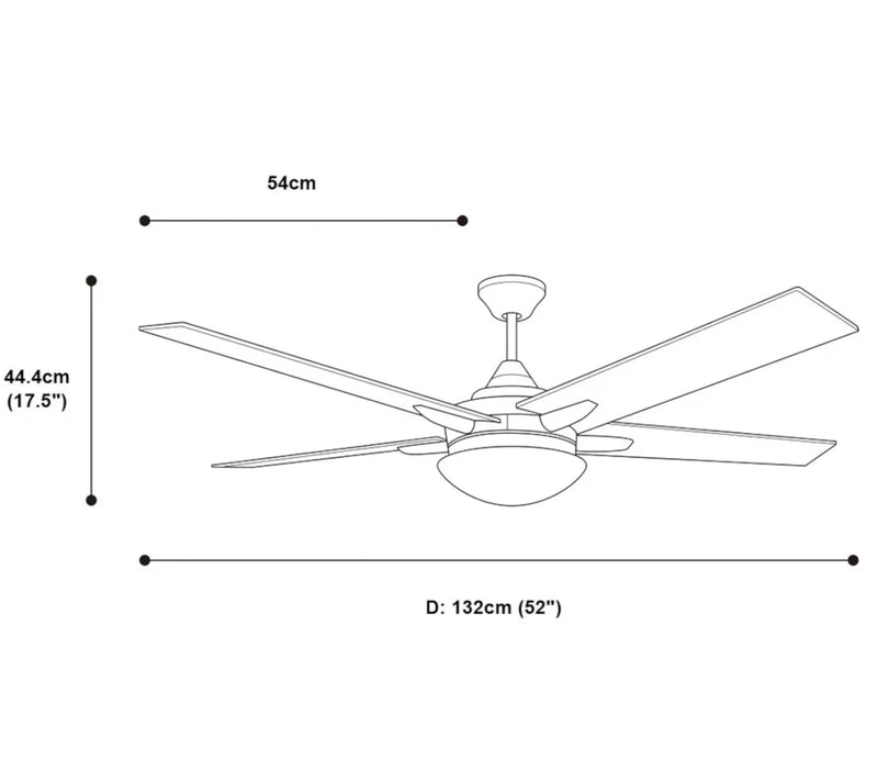 Ventilador Artfan Soro V9269-1 52"