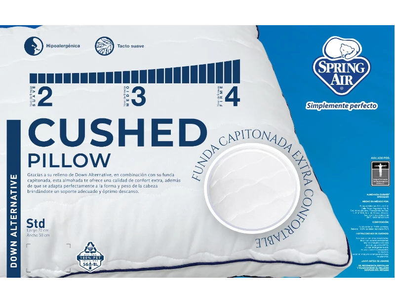 Almohada Spring Cushed Standard