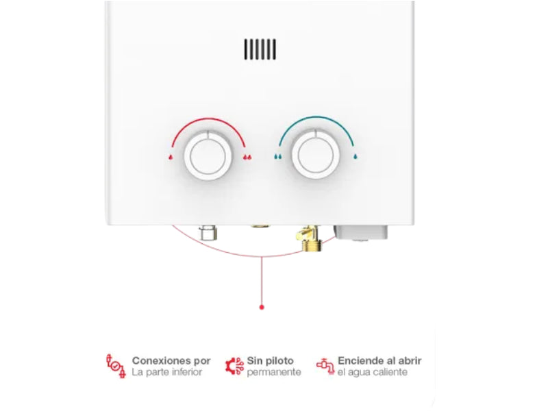 Boiler Rheem Essencial RHE-CHN06N 6Lts Gas Natural