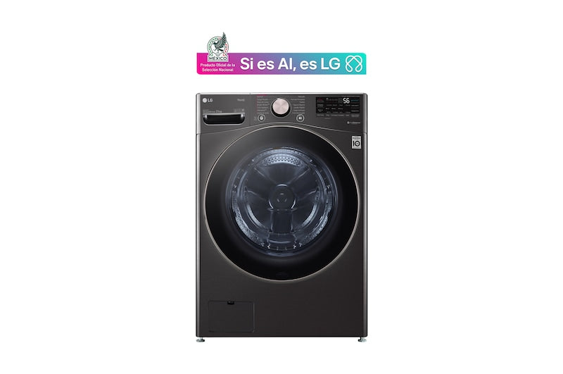 Lavadora LG WM25BV2S6GR 25Kg con pedestal
